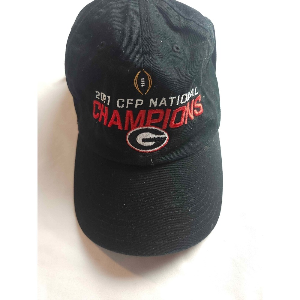 47 Brand Georgia Bulldogs 2021 CFP National Champions Hat Mens Black Adjustable